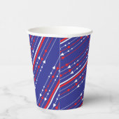 Red White en Blue op 4 juli Papieren Bekers (Rechts)