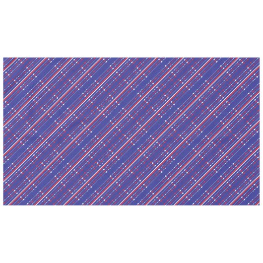 Red White en Blue op 4 juli Tafelkleed (Voorkant (Horizontaal))