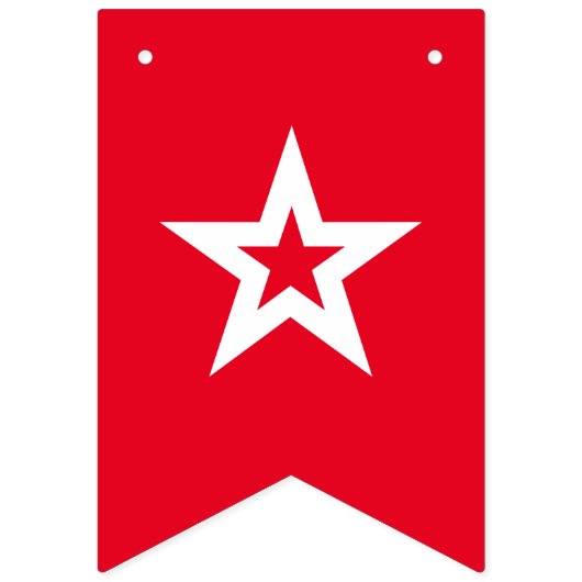 Red White en Blue op 4 juli Vlaggetjes (Eerste vlag)