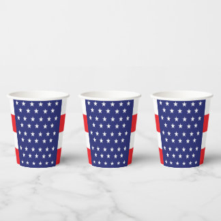 Red White en Blue Party-bekertjes met sterren en s Papieren Bekers