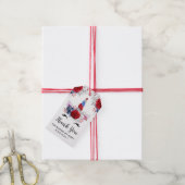 Red, White en Blue Patriotic Unicorn Cadeaulabel (Met Touw)