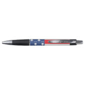 Red White en Blue Patriotic USA American Flag Pen (Achterkant)