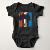 Red White en Blue Skydiving Romper (Voorkant)