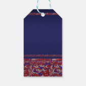 Red White en Blue Sparkle Sequins op 4 juli Cadeaulabel (Achterkant)