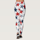 Red White en Blue Star Leggings (Achterkant)