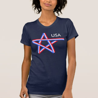 Red White en Blue Star T-shirt