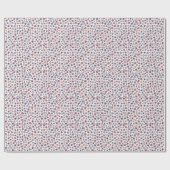 Red White en Blue Stars America Patriottic Cadeaupapier (Vlak)