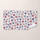 Red White en Blue Stars America Patriottic Handdoek (Handdoek)