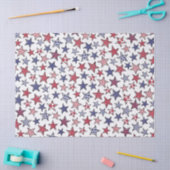 Red White en Blue Stars America Patriottic Tissuepapier (Craft)
