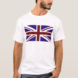 Red White en Blue UK Flag T-Shirt