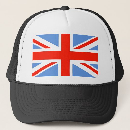 Red White en Blue Union Jack Vlag Trucker Pet (Voorkant)