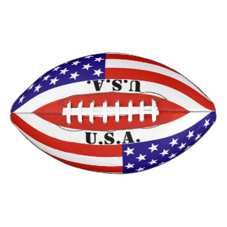 Red, White en Blue USA Flag American Football