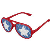 Red White en Blue USA Freedom Aviator Zonnebril (Gekanteld)