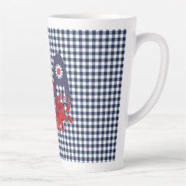 Red White en Blue USA Patriotic Bouquet Latte Mok