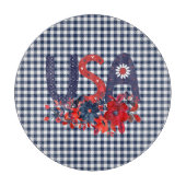 Red White en Blue USA Patriotic Bouquet Snijplank (Voorkant)