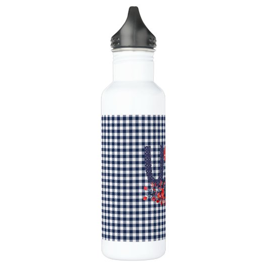 Red White en Blue USA Patriotic Bouquet Waterfles (Links)