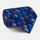 Red White en Blue Yin en Yang Stropdas (Opgerold)