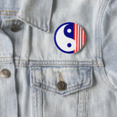 Red White en Blue Yin Yang Button (In situ)