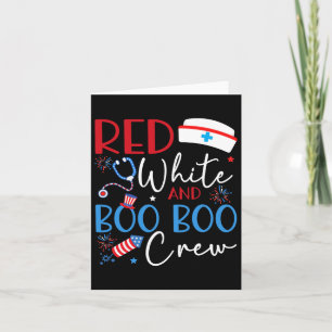 Red White en Boo Boo bemanningsleden 4 juli verple Kaart