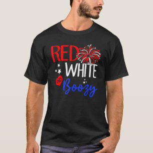 Red White en Boozy 4 juli VS Jesus Patriotic T-shirt