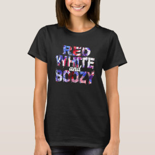Red White en Boozy Tie Dye American Flag Patrioti T-shirt