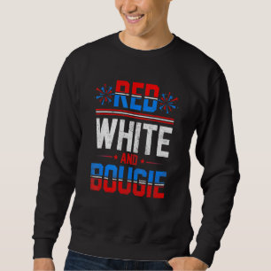 Red White en Bougie 4 juli American Independence Trui