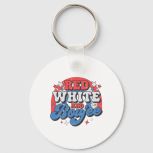 Red White en Boujee 4 juli Onafhankelijkheidsdag Sleutelhanger