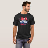 Red White en boujee 4 juli T-shirt (Voorkant volledig)
