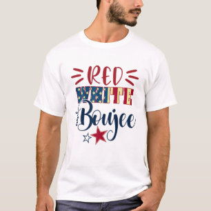 Red White en Boujee 4e juli Fireworks Patriot T-shirt