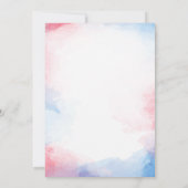 Red White en Due - 4 juli Baby shower Kaart (Achterkant)