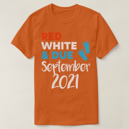 Red White en Due September 2021 Zwangerschap Annou T-shirt (Design voorkant)