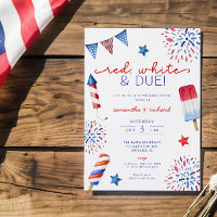 Red White en het vierde baby shower van juli