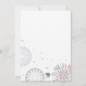 Red, White en I DO Bridal Shower Invitation Kaart (Achterkant)