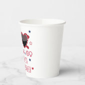 Red White en I Do Heart Zonnebril Vrijgezellenfees Papieren Bekers (Links)