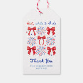 Red White en ik doen 4 juli Bachelorette Favors Cadeaulabel (Achterkant)