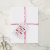 Red White en ik doen 4 juli Bachelorette Favors Cadeaulabel (Met Touw)