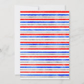 Red White en ik doen op 4 juli Vrijgezellenfeest Kaart (Achterkant)