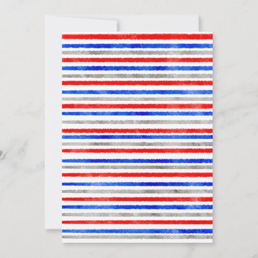 Red White en ik doen op 4 juli Vrijgezellenfeest Kaart (Achterkant)