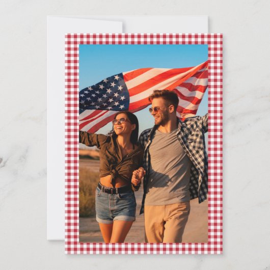 Red White en ik doen uitnodiging van de Partij van (Achterkant)