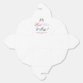 Red White en ik doen USA Patriotic Wedding Bedankdoosjes (Ongevouwen)