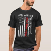Red White en Pew Patriotic Pro Pistool Ar15 Rifle  T-shirt (Voorkant)