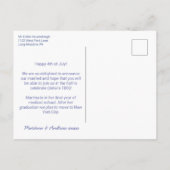 Red White en we zijn getrouwd. Aankondigingskaart (Achterkant)