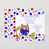 Red White en Who Owl Kaart (Voorkant / Achterkant)