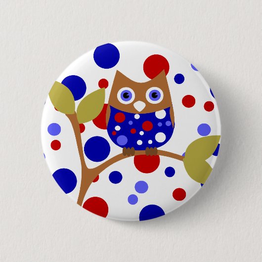 Red, White en Who. Ronde Button 5,7 Cm (Voorkant)