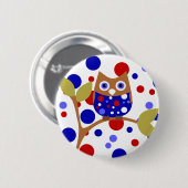 Red, White en Who. Ronde Button 5,7 Cm (Voorkant /achterkant)