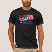 Red White en zonder houvast Amerikaanse patriottis T-shirt (Voorkant)