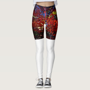 Red White, Espressionsim Leggings