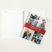Red White Family Foto Collage Planner (Display)