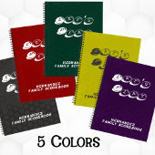 Red White Family Name Board Game Scorebook Notitieboek