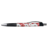 Red White Flowers Wedding Pen (Bovenkant)